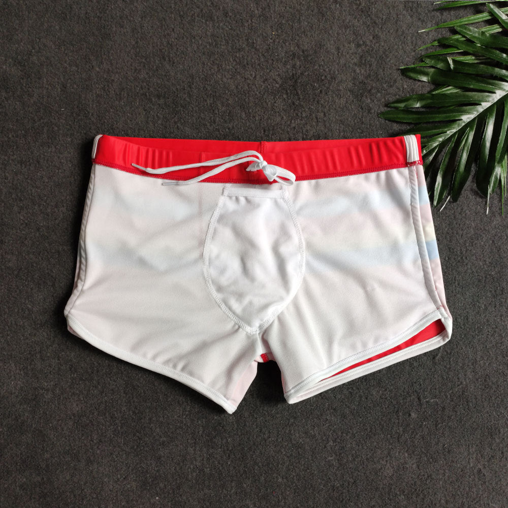 Exotic Quick Dry Men's Swim Trunk/Shorts - Red