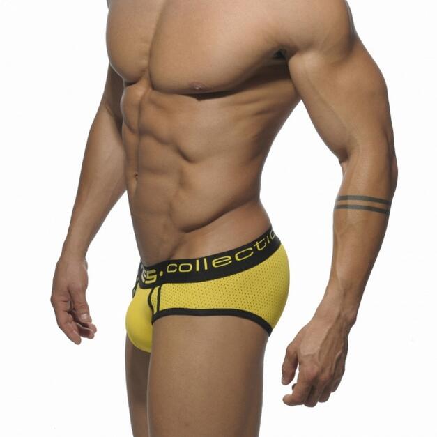 ES Collection Mesh Cotton Combo Brief - Yellow
