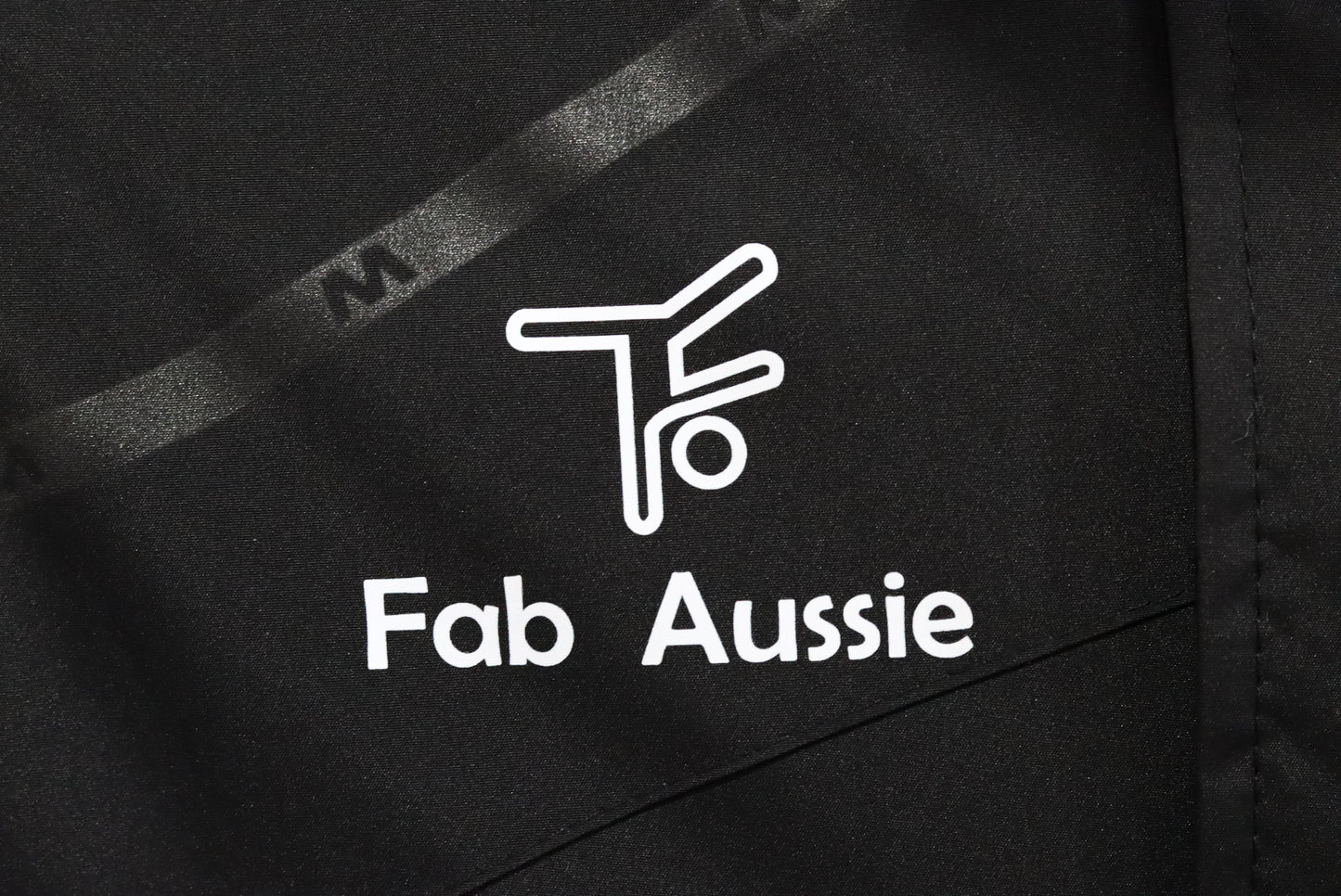 Fab Aussie Men's Wind Cheater - Charcoal Black