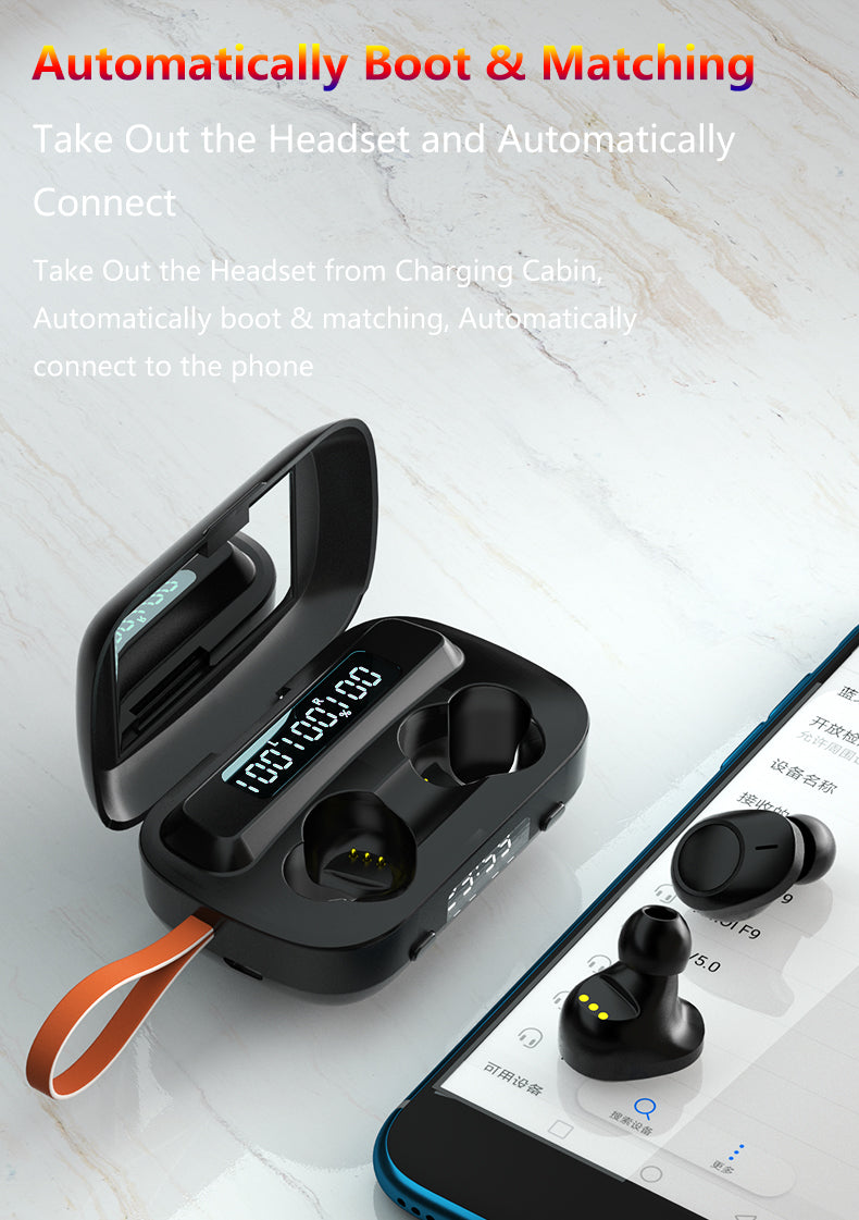 Newest True Wireless Headset Digital Indicator with Bluetooth V5.1 - M13