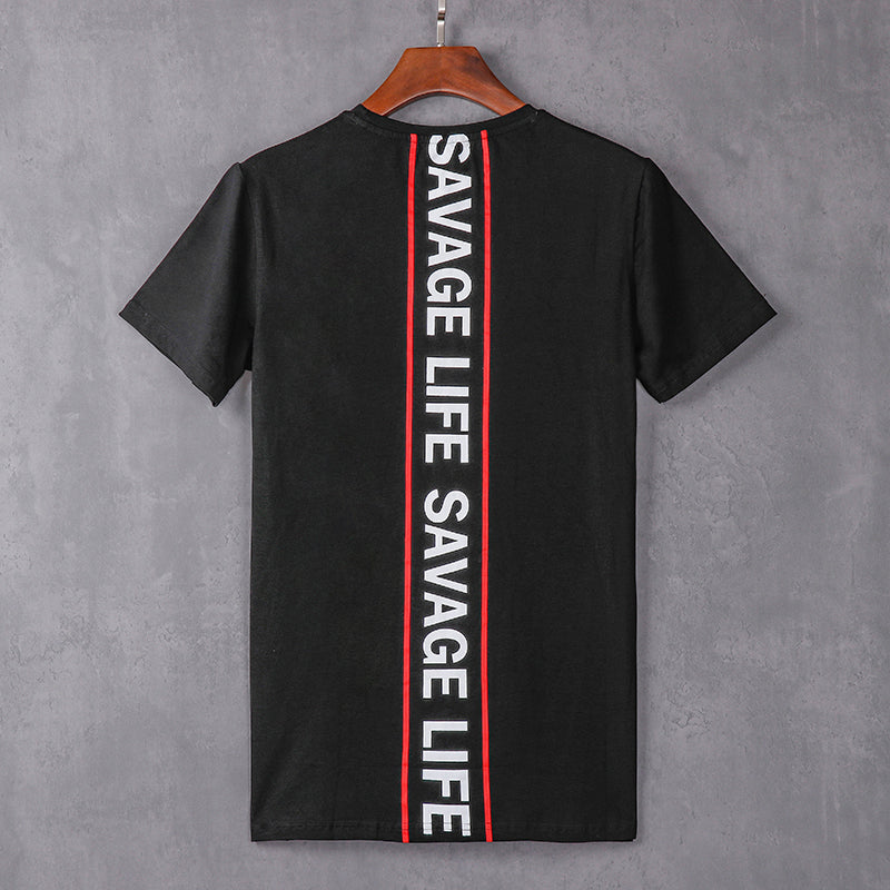 Organic Cotton Savage Men's Tshirt - Black