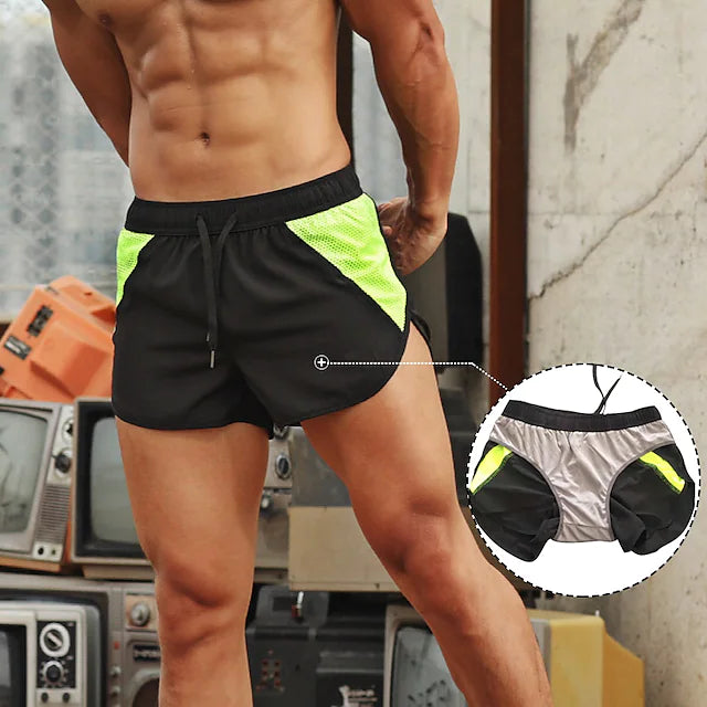 Men Side Cut Running/Gym Shorts - Charcoal