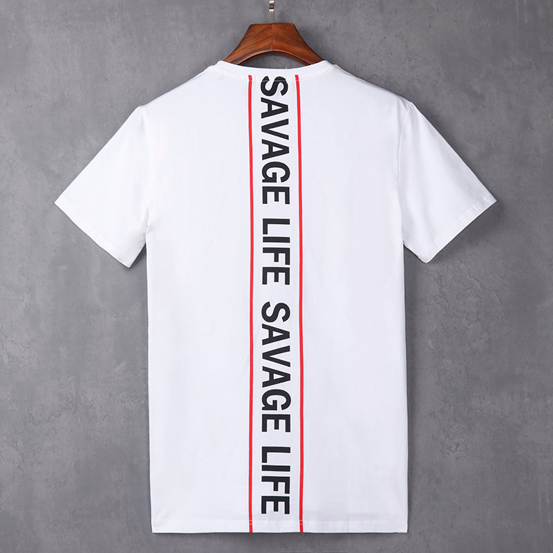 Organic Cotton Savage Men's Tshirt - White