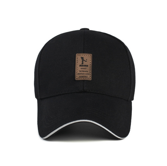 Classic Sports/Casual Cap with adjustable snapback- Black