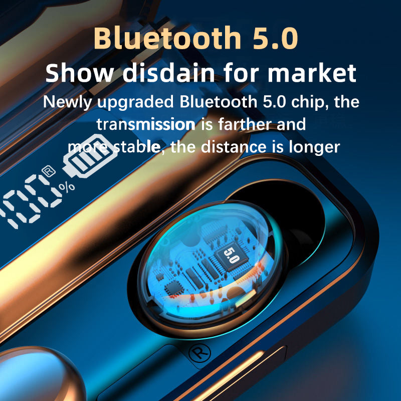 True Wireless Burst Earbuds with Bluetooth V5.0- F9-9