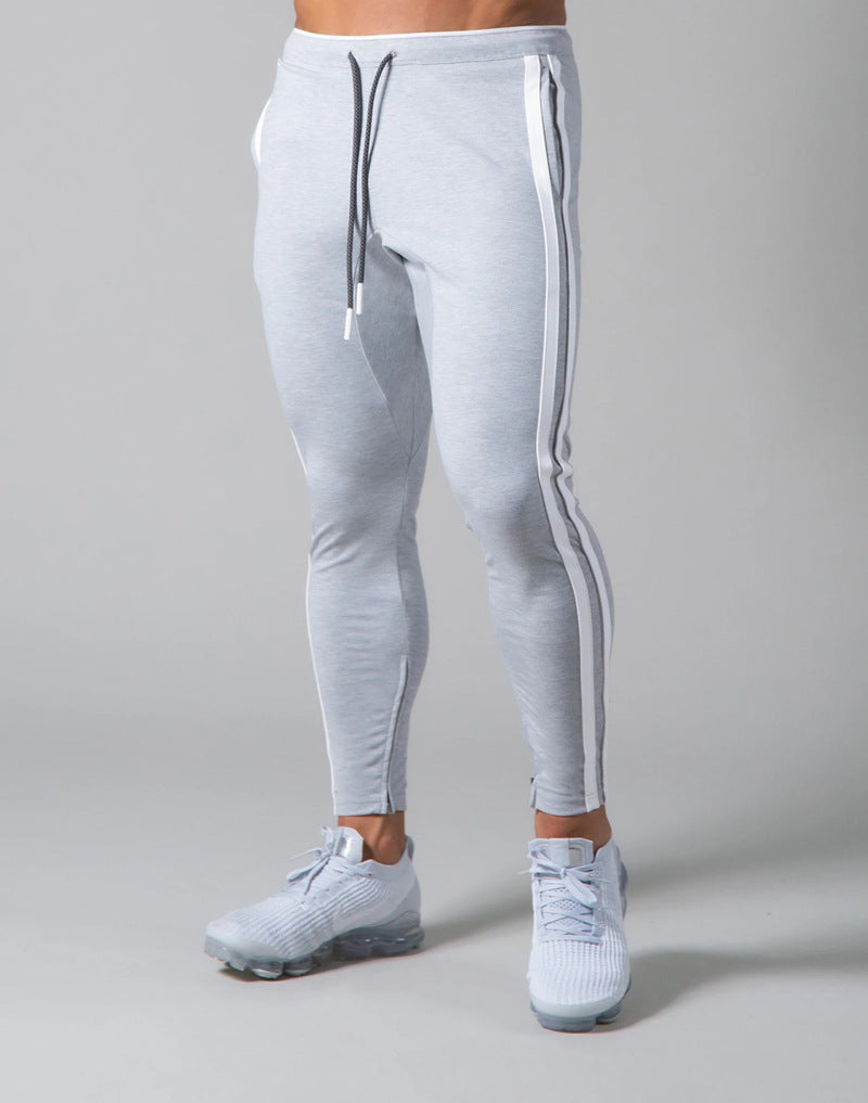 Vertex Stripe Men's Trackpants - Grey
