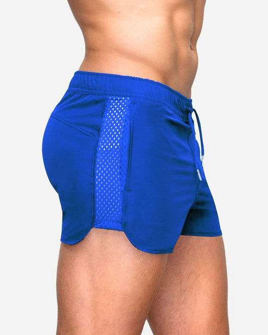 Fab Quick Dry Side Mesh Men's Shorts - Monsoon Blue