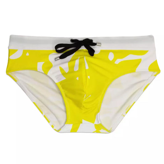 Fab Aussie Men's Swim Brief - Painted Yellow