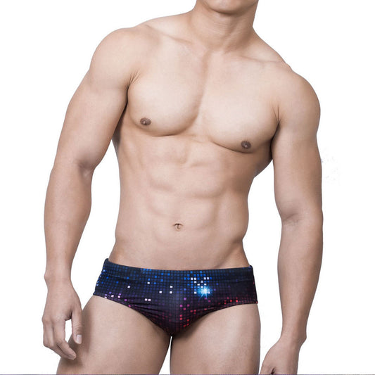 Galaxy Men's Swim Brief - Glittery Black