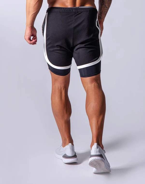 LYFT Men's Side Stripe Shorts - Black