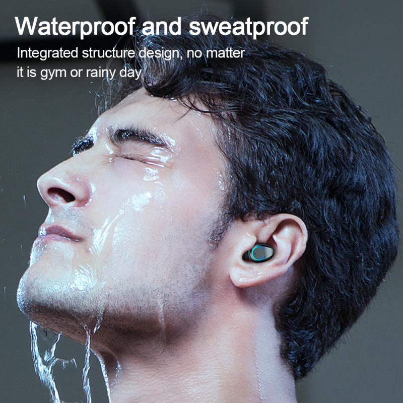 TWS Wireless Waterproof and High Sound Quality Earbuds with Bluetooth V5.0 - F9-6