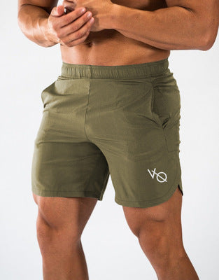 VO Quick Dry Gym/Running Men's Shorts - Olive Green