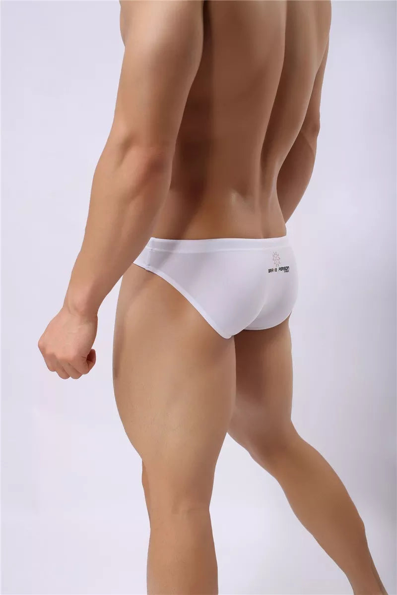 Brave Solid Men's Swim Brief - White