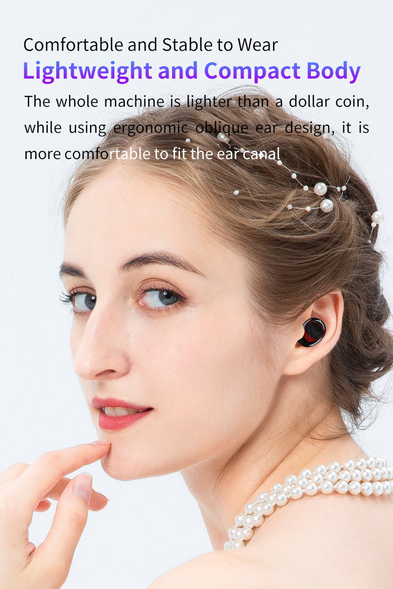Newest True Wireless Headset Digital Indicator SD with Bluetooth V5.1 M10