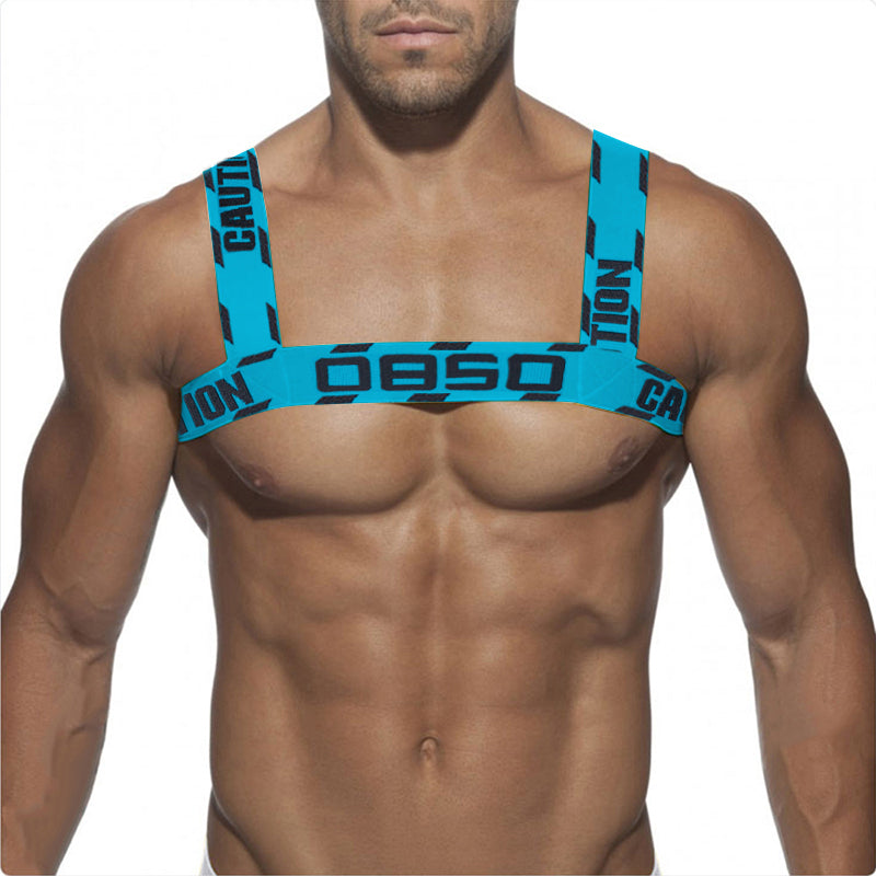 OBSO Double Piping Men's Harness - Bumblebee Blue
