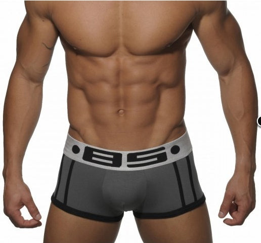 BS Convex Pouch Double Piping Men's Trunk - Grey