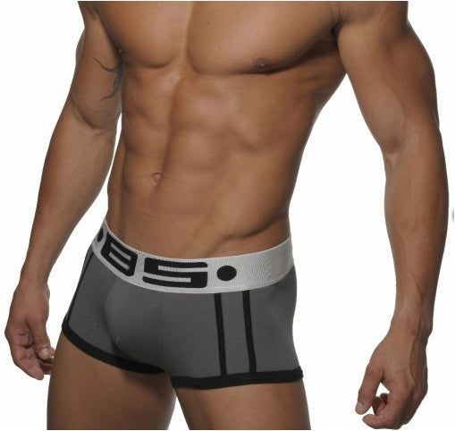 BS Convex Pouch Double Piping Men's Trunk - Grey