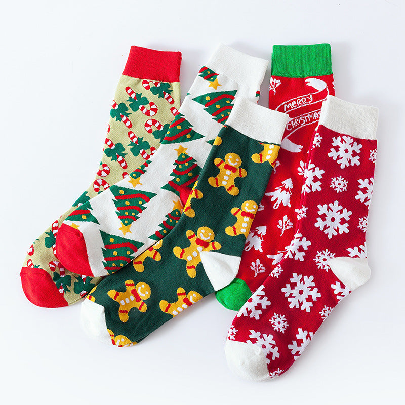 Christmas Snowflakes Socks
