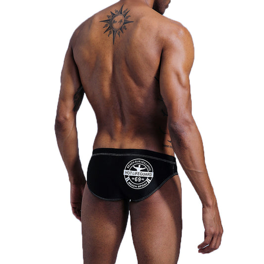 Lifeguard Men's Swim Brief - Vivid Black