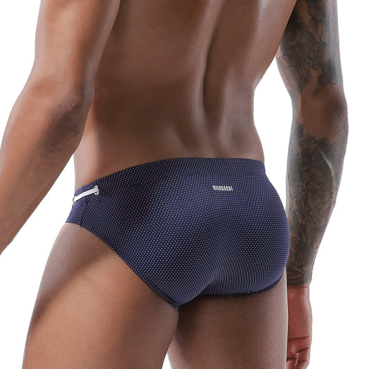 Tiny Dot Men's Swim Brief - Space Navy