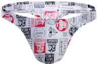 AD Collection Men's  G-String - Printed White