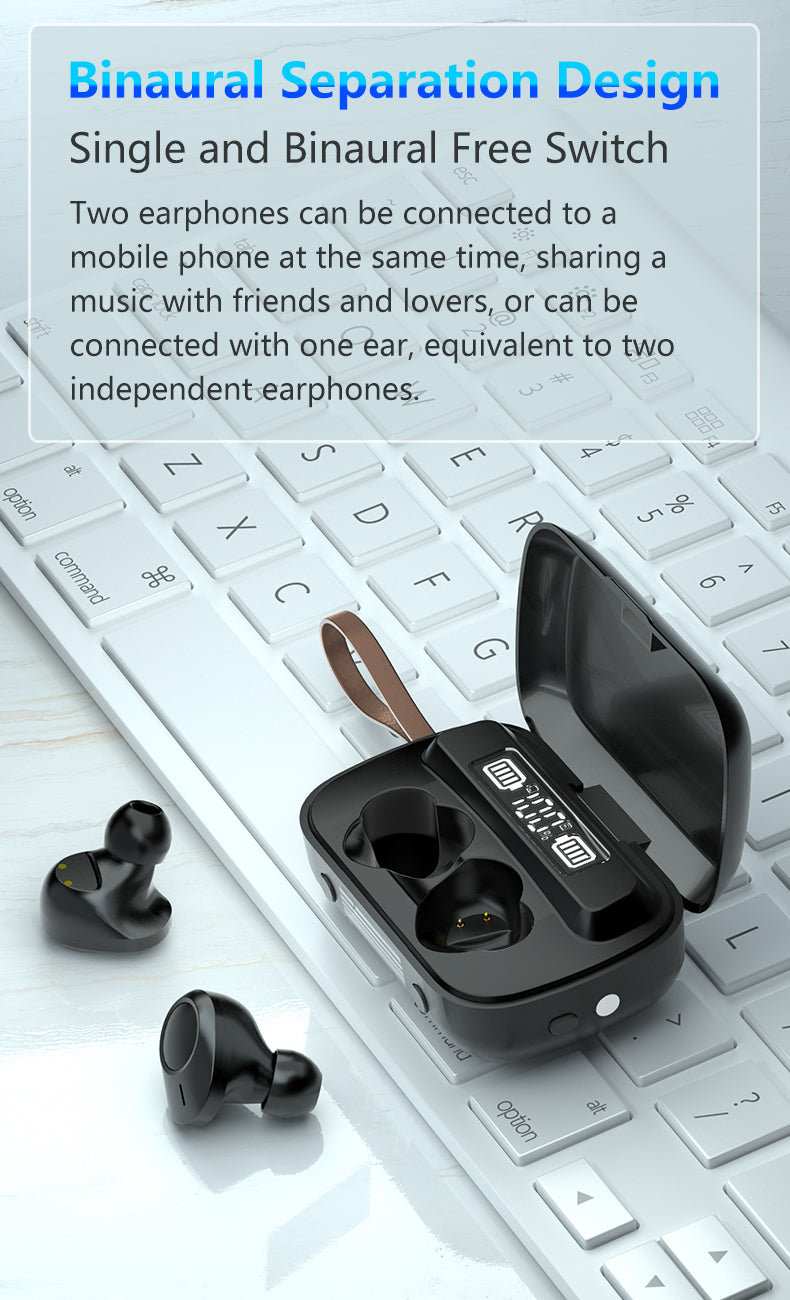 True Wireless Bluetooth V5.1 Waterproof Earbuds - A13